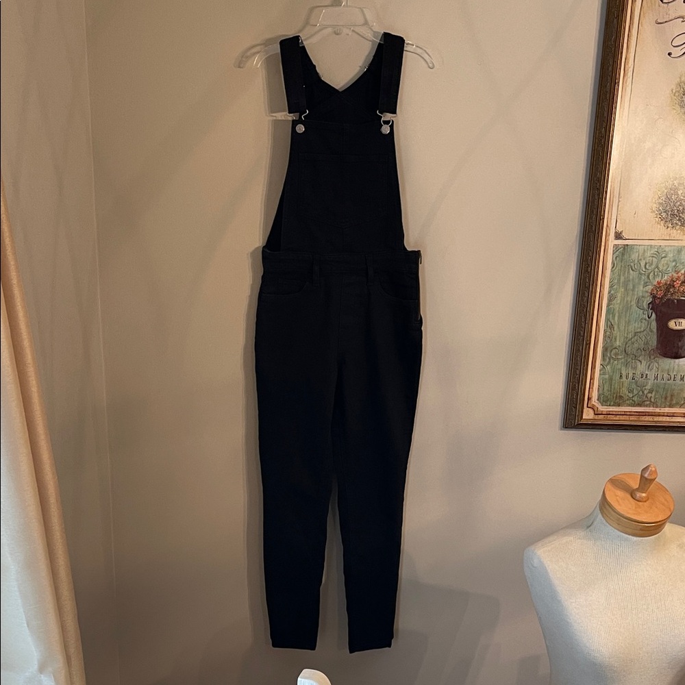 Levi's® Women's Skinny Overalls in SKINNY DIP Jeans Size 27 Black - Picture 2 of 16